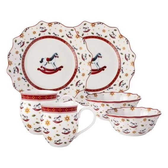 Set za zajtrk Toy's Delight z gugalnim konjičkom